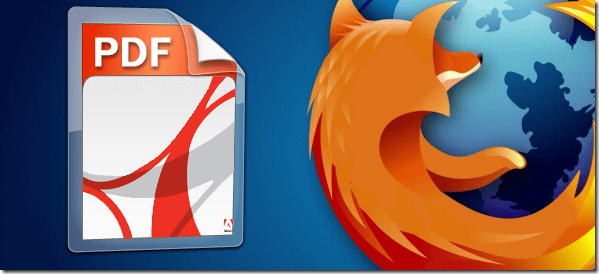 PDF in Firefox